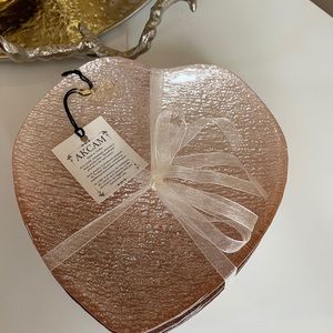 Heart shape dessert plates